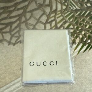 Gucci Cream Fabric Pouch